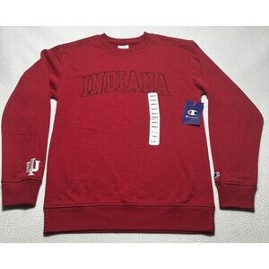 Indiana Hoosiers Champion Crewneck Sweatshirt Men's Small Long Sleeve NWT New